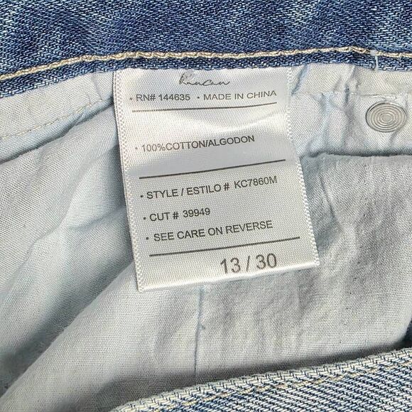 KanCan High Rise Distressed Mom Jeans 13/30 Button Fly - Picture 9 of 12